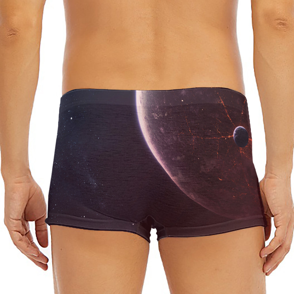 Cosmic Space Print Men's Short Boxer Briefs