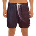 Cosmic Space Print Men's Split Running Shorts