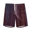 Cosmic Space Print Men's Athletic Shorts