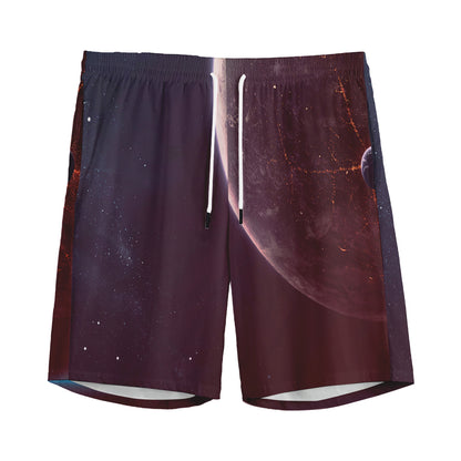 Cosmic Space Print Men's Sports Shorts