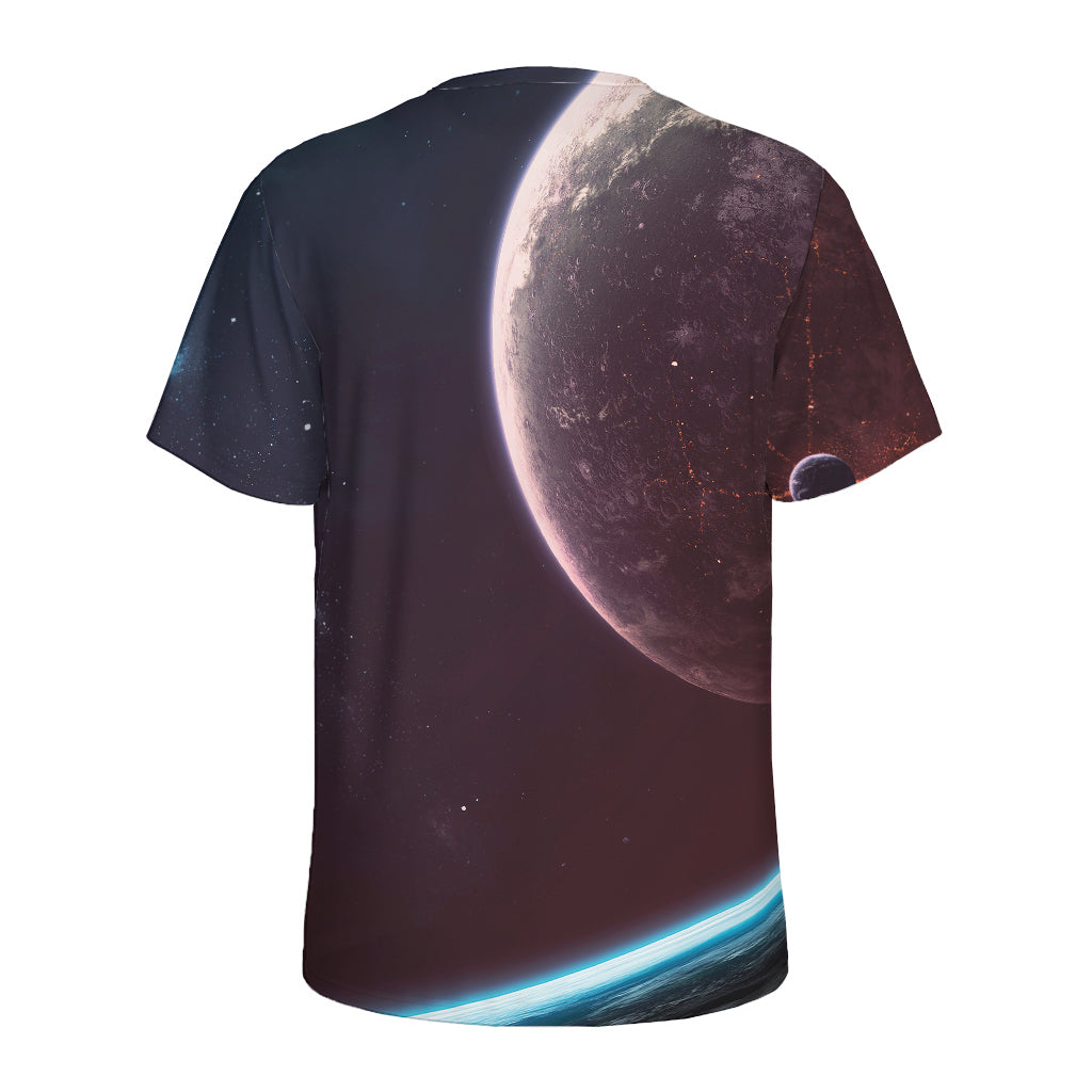Cosmic Space Print Men's Sports T-Shirt