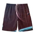 Cosmic Space Print Men's Swim Trunks