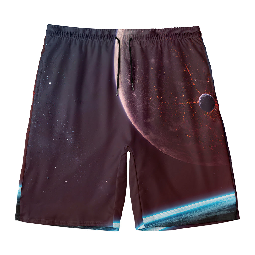 Cosmic Space Print Men's Swim Trunks