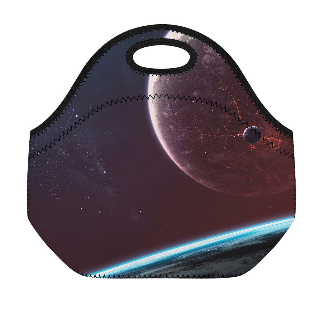 Cosmic Space Print Neoprene Lunch Bag