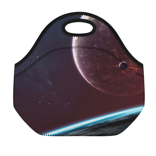 Cosmic Space Print Neoprene Lunch Bag