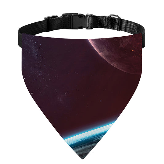 Cosmic Space Print Over The Collar Dog Bandana