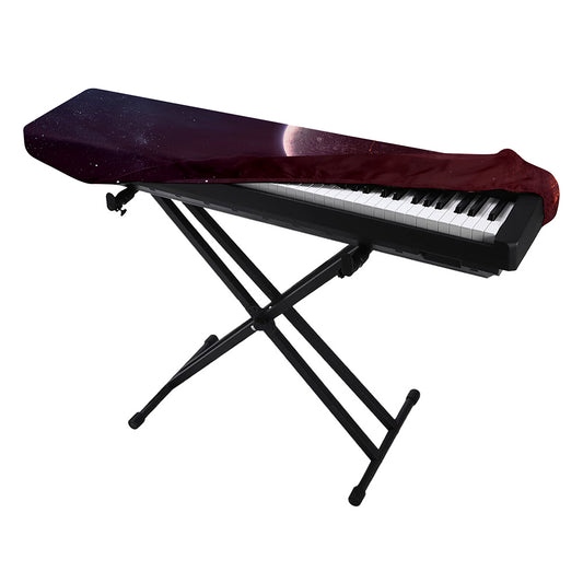 Cosmic Space Print Piano Keyboard Cover