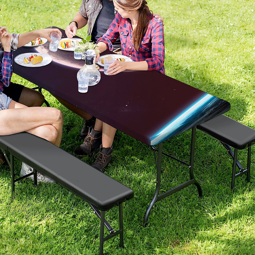 Cosmic Space Print Picnic Table Cover