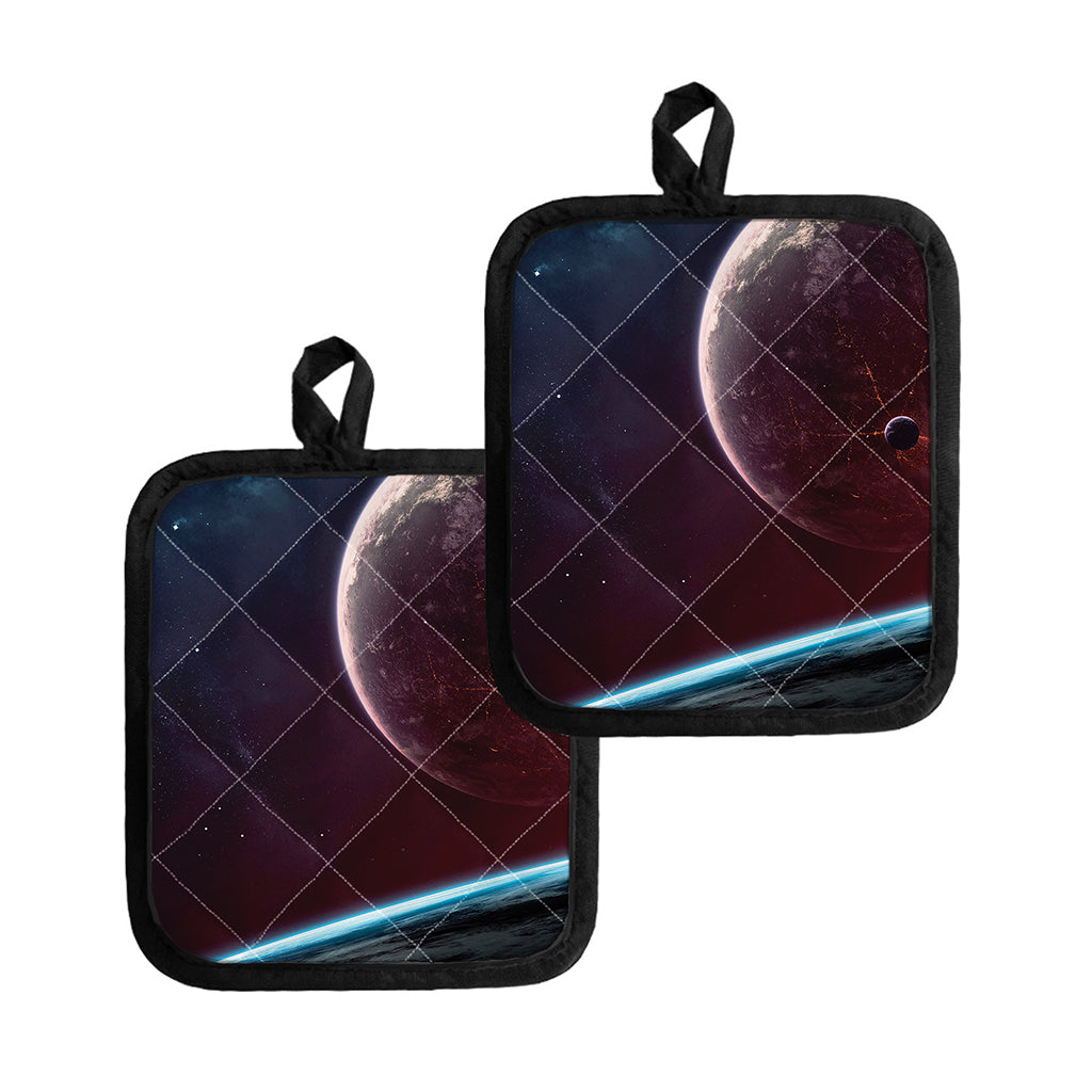 Cosmic Space Print Pot Holders