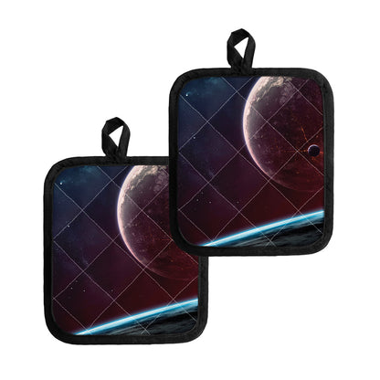 Cosmic Space Print Pot Holders