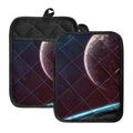 Cosmic Space Print Pot Holders With Pocket