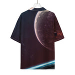 Cosmic Space Print Rayon Hawaiian Shirt