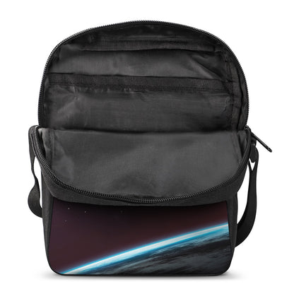 Cosmic Space Print Rectangular Crossbody Bag