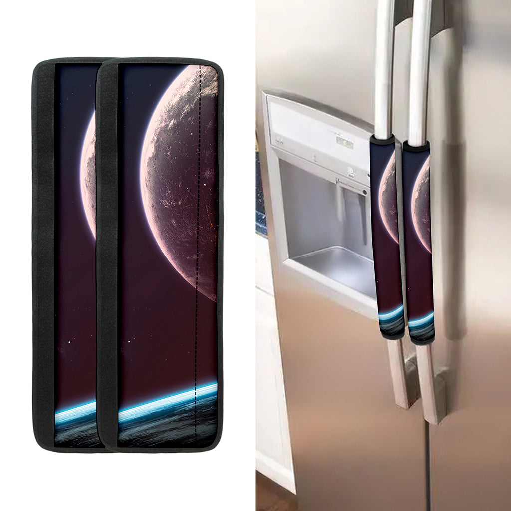Cosmic Space Print Refrigerator Handle Covers