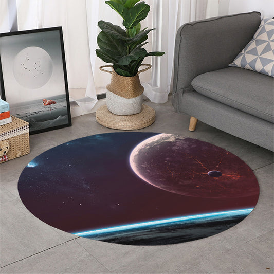 Cosmic Space Print Round Rug
