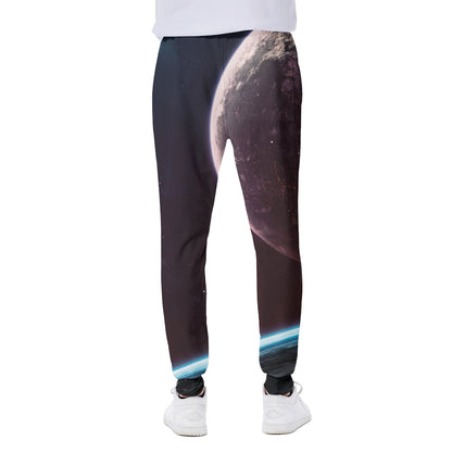 Cosmic Space Print Scuba Joggers