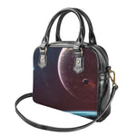 Cosmic Space Print Shoulder Handbag
