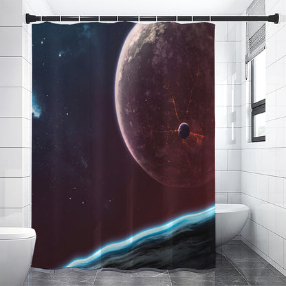Cosmic Space Print Shower Curtain