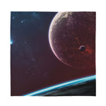 Cosmic Space Print Silk Bandana