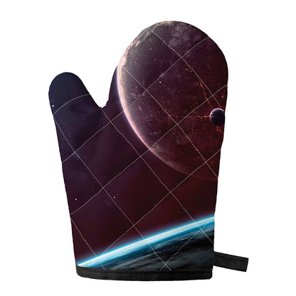 Cosmic Space Print Single Oven Mitt