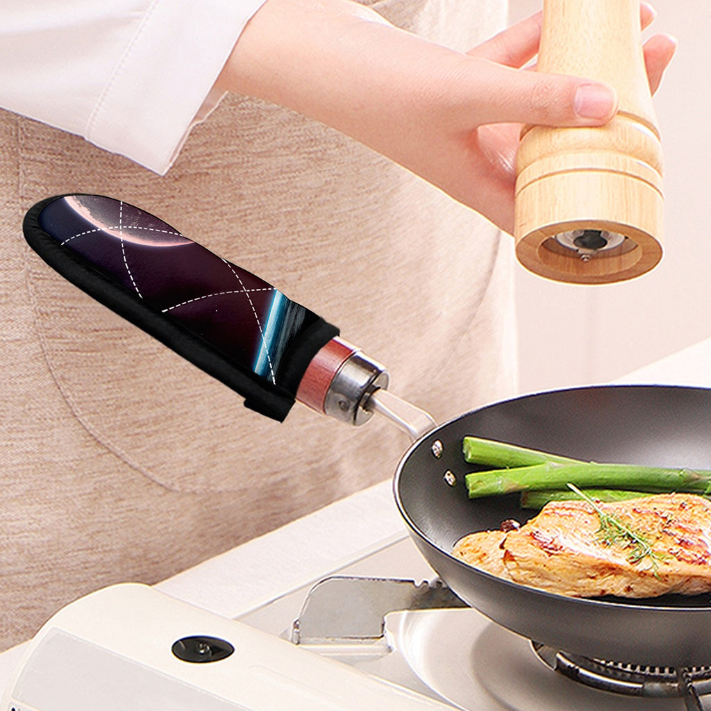 Cosmic Space Print Skillet Handle Cover