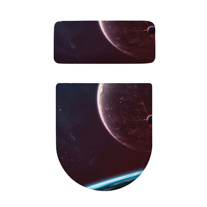 Cosmic Space Print Toilet Lid And Tank Cover Set