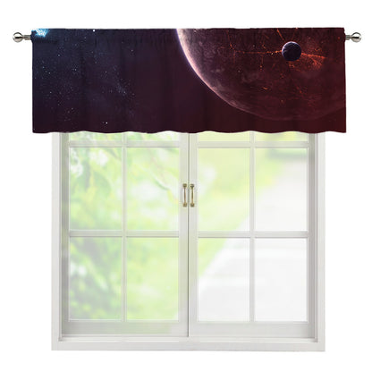 Cosmic Space Print Window Valance
