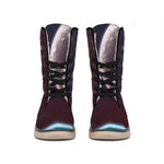 Cosmic Space Print Winter Boots