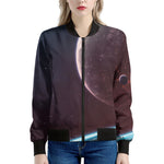 Cosmic Space Print Women's Bomber Jacket