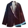 Cosmic Space Print Women's Cotton Blazer