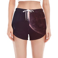 Cosmic Space Print Women's Split Running Shorts