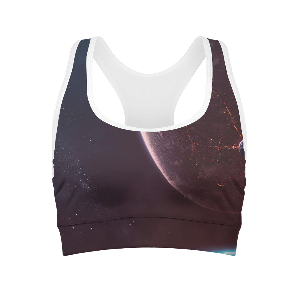 Cosmic Space Print Women's Sports Bra