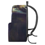 Cosmic Wolf Portrait Print Backpack