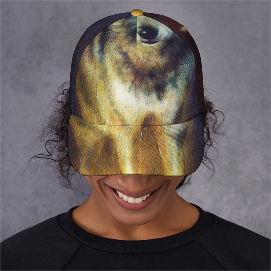 Cosmic Wolf Portrait Print Baseball Cap