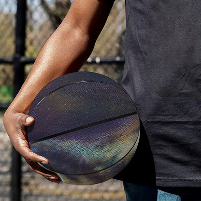 Cosmic Wolf Portrait Print Basketball