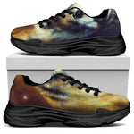 Cosmic Wolf Portrait Print Black Chunky Shoes