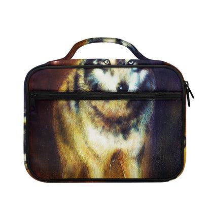 Cosmic Wolf Portrait Print Briefcase Bible Bag