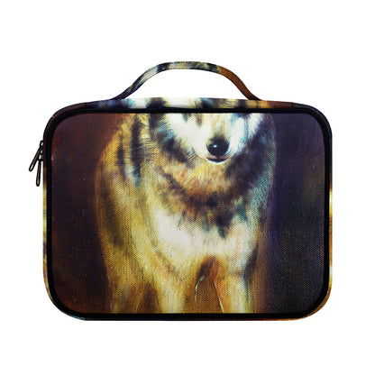 Cosmic Wolf Portrait Print Briefcase Bible Bag