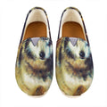 Cosmic Wolf Portrait Print Casual Shoes