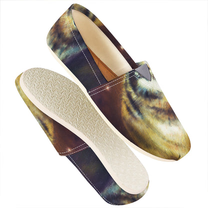 Cosmic Wolf Portrait Print Casual Shoes