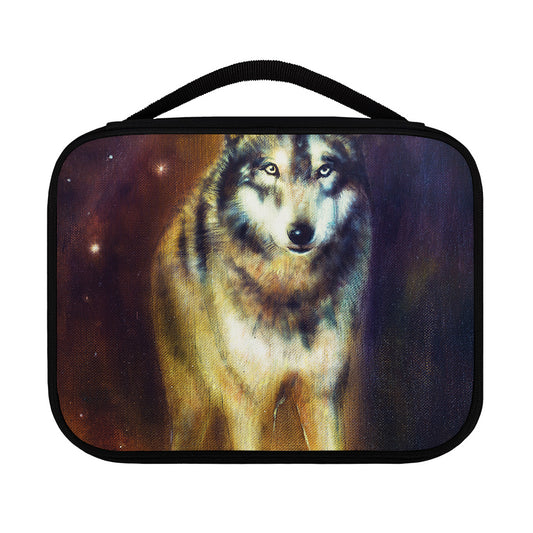 Cosmic Wolf Portrait Print Classic Bible Case