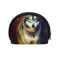 Cosmic Wolf Portrait Print Coin Purse