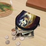 Cosmic Wolf Portrait Print Coin Purse