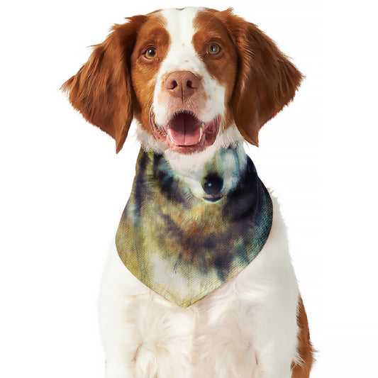 Cosmic Wolf Portrait Print Dog Bandana