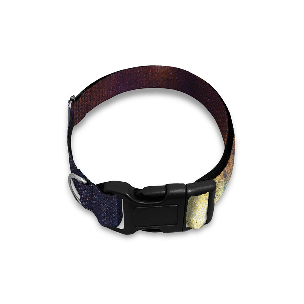 Cosmic Wolf Portrait Print Dog Collar