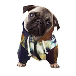 Cosmic Wolf Portrait Print Dog Zip Up Hoodie