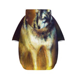 Cosmic Wolf Portrait Print Dog Zip Up Hoodie