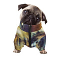 Cosmic Wolf Portrait Print Dog Zip Up Jacket