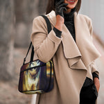 Cosmic Wolf Portrait Print Double Strap Bible Bag
