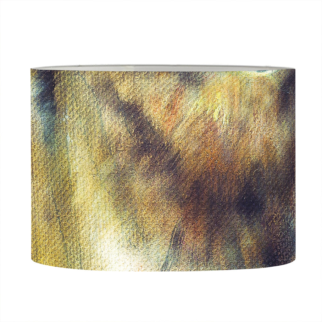 Cosmic Wolf Portrait Print Drum Lamp Shade